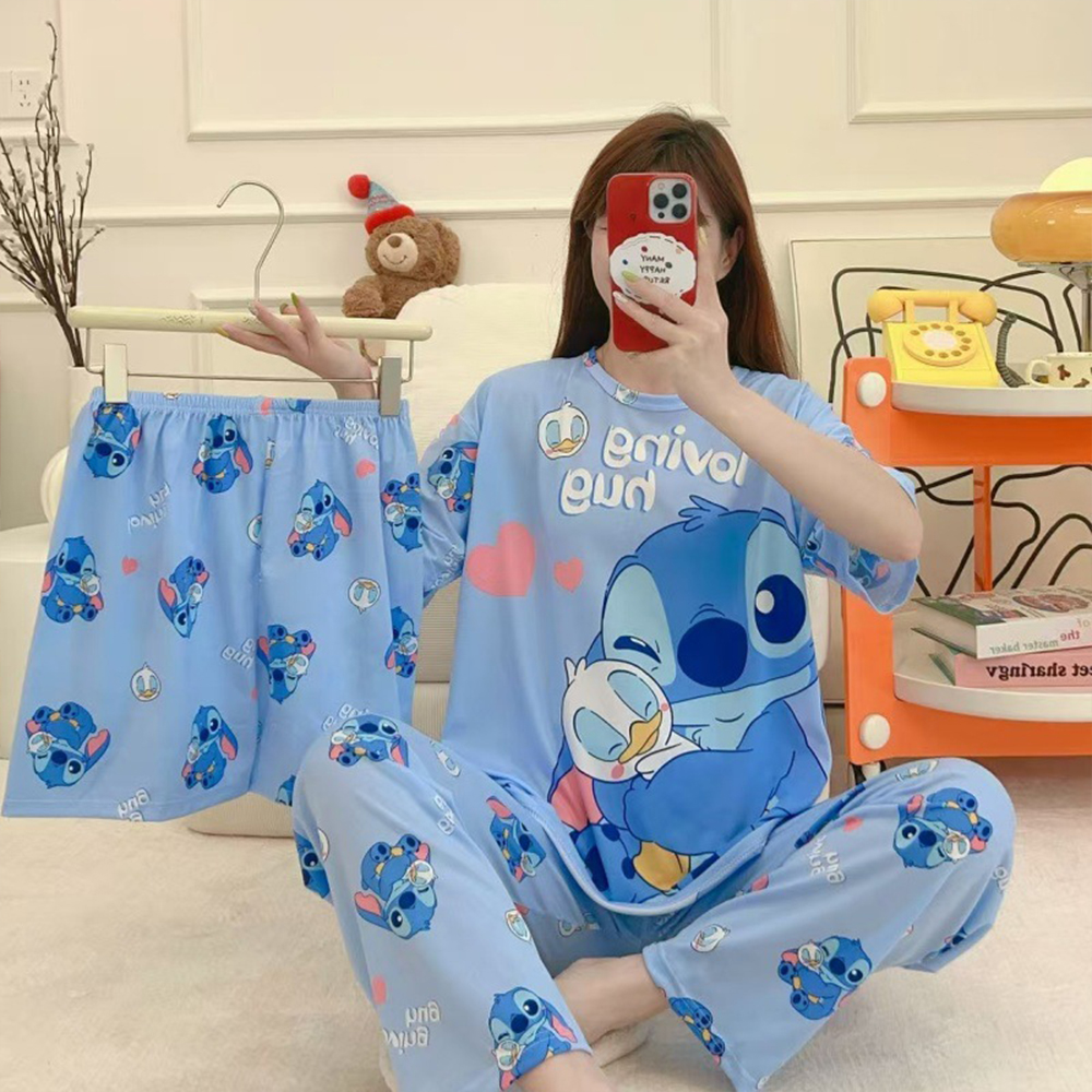 Women'S Fashion Trousers - Women's New Three Piece Pajama Home