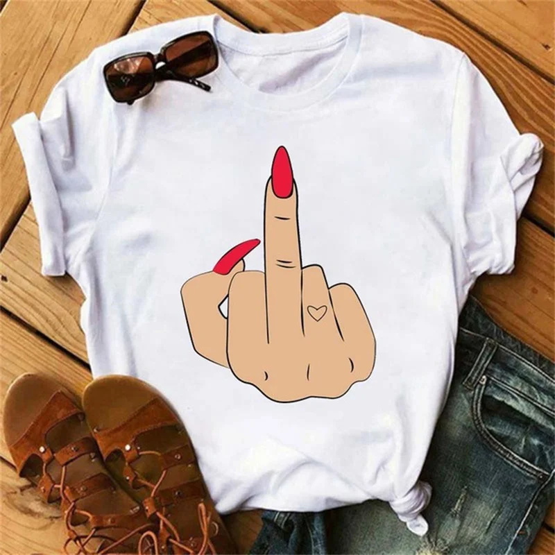Women'S Fashion Graphic Tees - Cartoon Plus Size T-Shirt Women Fashion