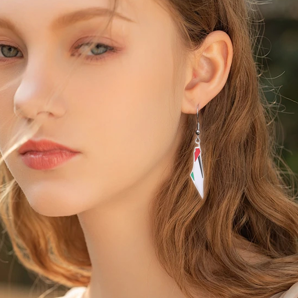 Women'S Fashion Guide - YILUOCD Palestine Map Drop Earrings for