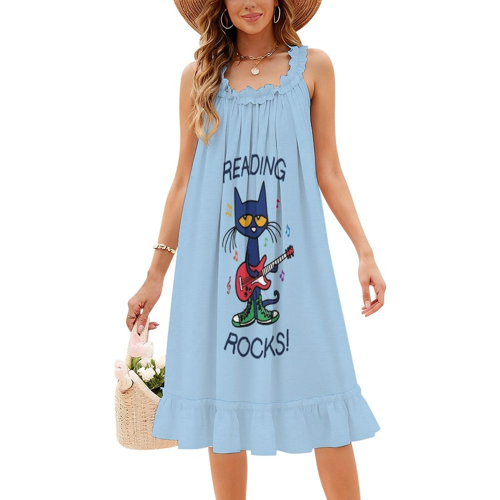 Women Fashion Gown - Reading Rocks ! Boho Chic Dress