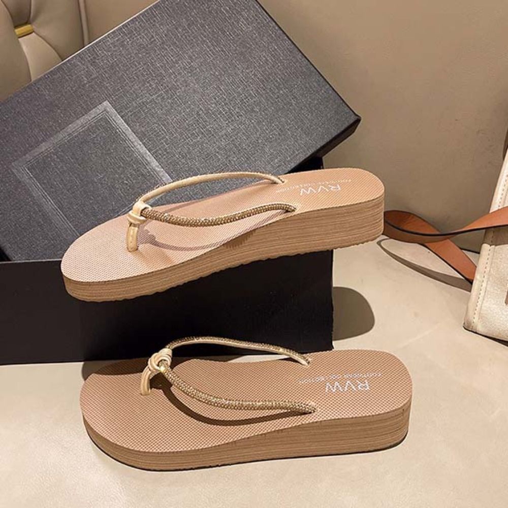 Fashion PVC Crystal Flip Flops - Women'S Fashion Gifts บทวิจารณ์และราคา