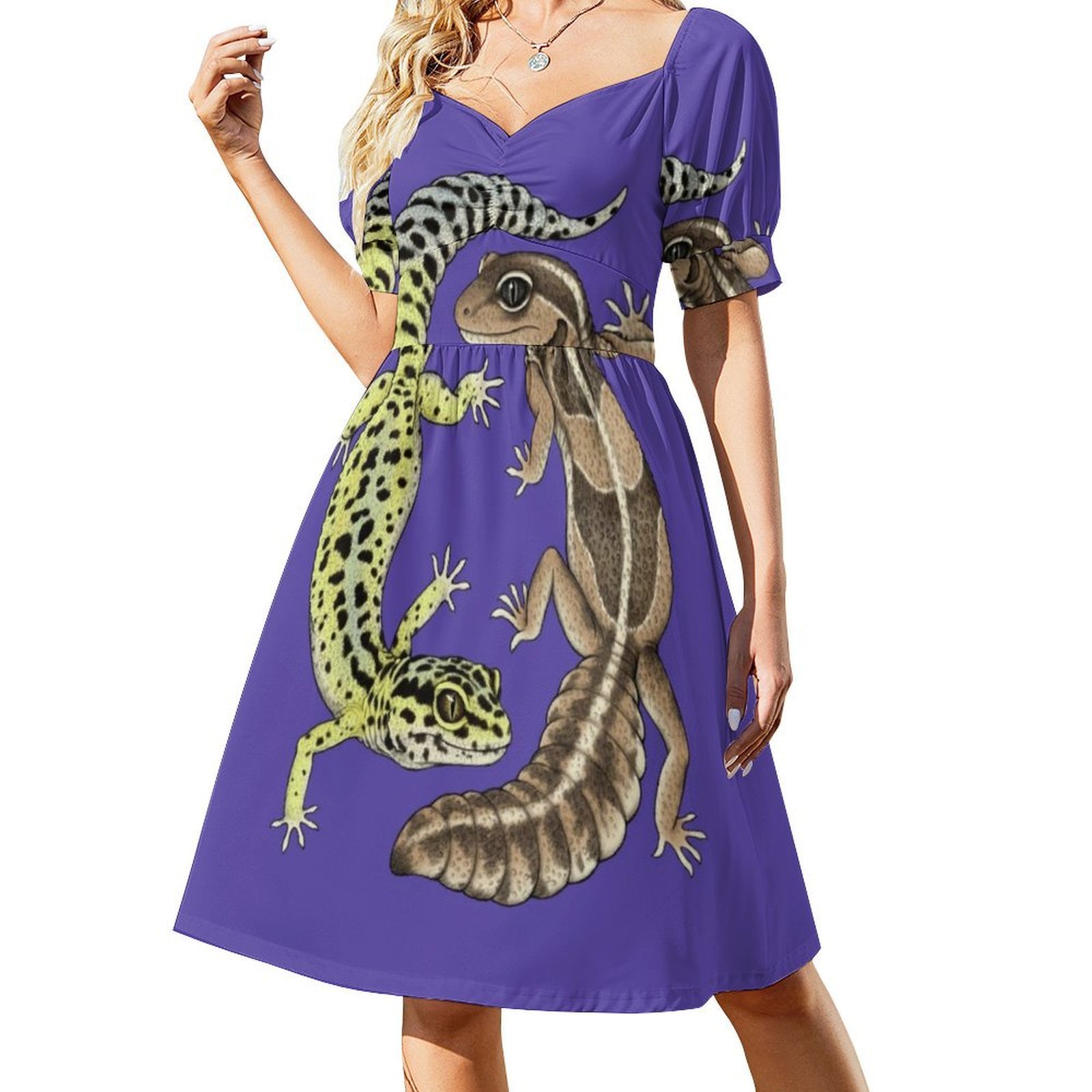 Geckos Boho Chic Dress Elegant - Women Fashion Gown บทวิจารณ์และราคา