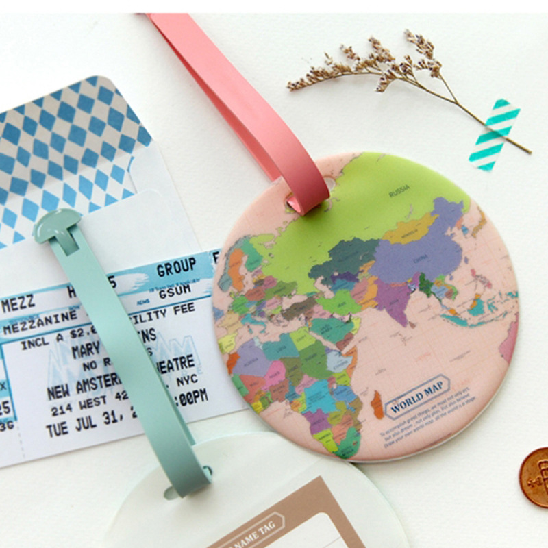 2024 Fashion Map Luggage Tag W - Women'S Fashion Labels บทวิจารณ์และราคา