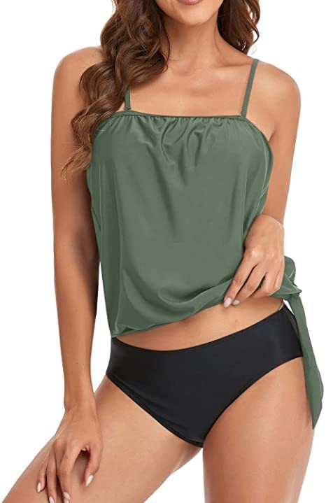 Tankini Woman Bikini Crop Top  - Crop Top Women บทวิจารณ์และราคา