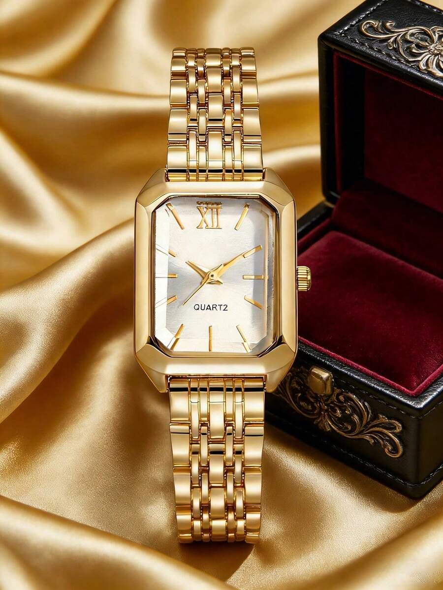 Womens Square Case Quartz Watc - Women'S Fashion Gifts บทวิจารณ์และราคา