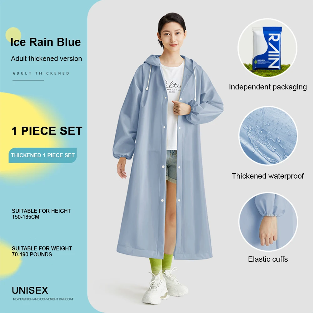 Adult Long Raincoat Non Dispos - Women'S Fashion Rain Jacket บทวิจารณ์และราคา