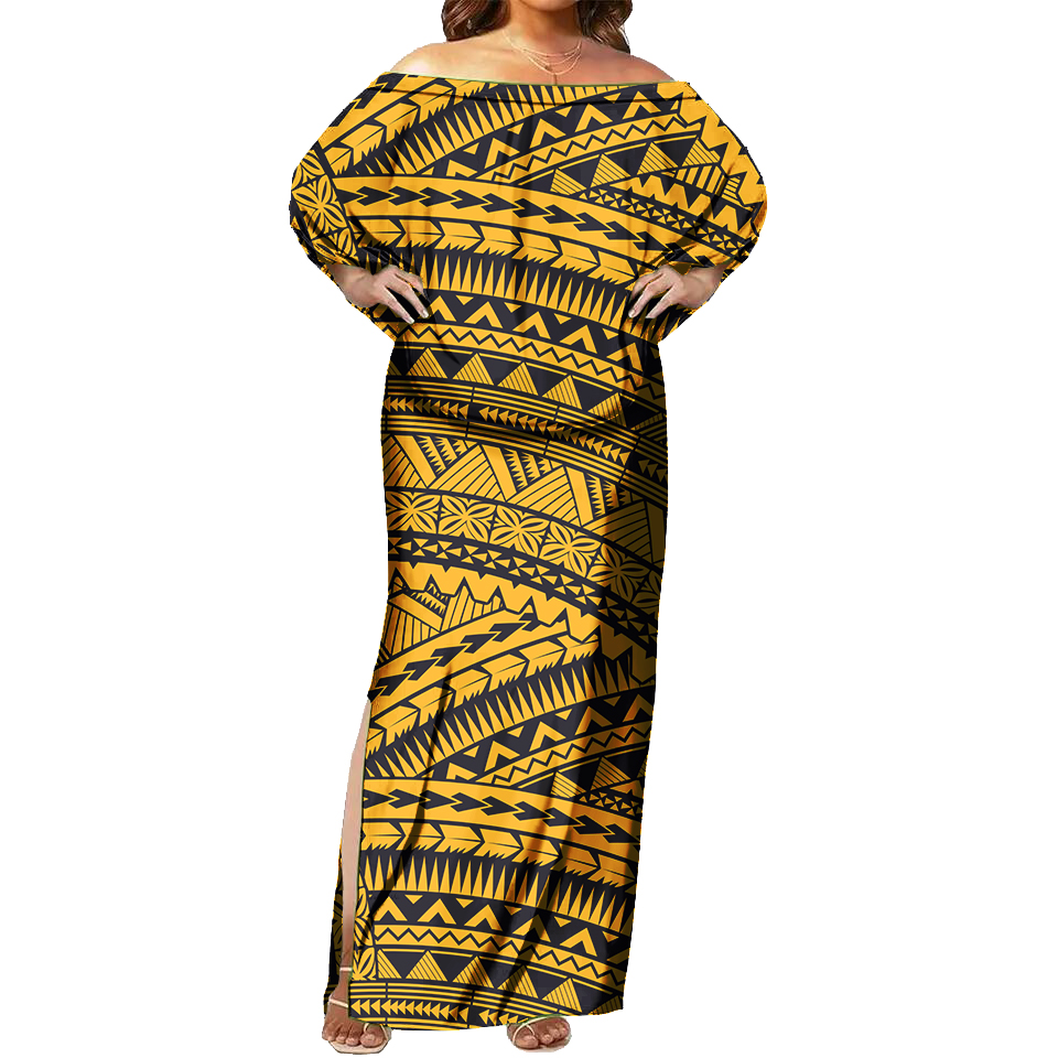 Tapa Tribal Design Sexy off Sh - Women'S Fashion Middle Ages บทวิจารณ์และราคา