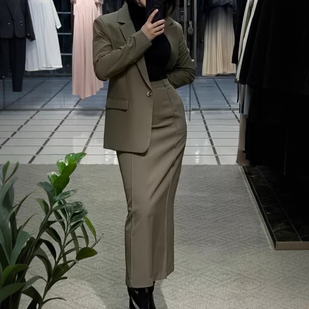 Allingentle Skirt Suit Women's - Women'S Fashion Middle Ages บทวิจารณ์และราคา