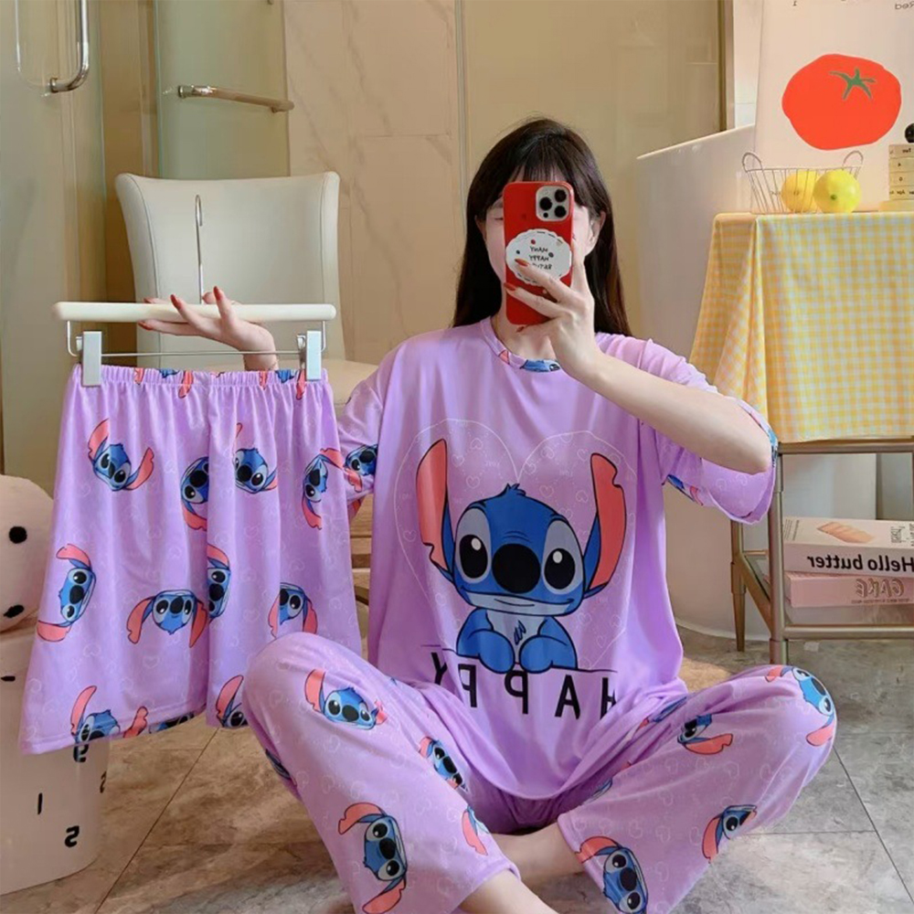 Women's New Three Piece Pajama - Women'S Fashion Trousers บทวิจารณ์และราคา