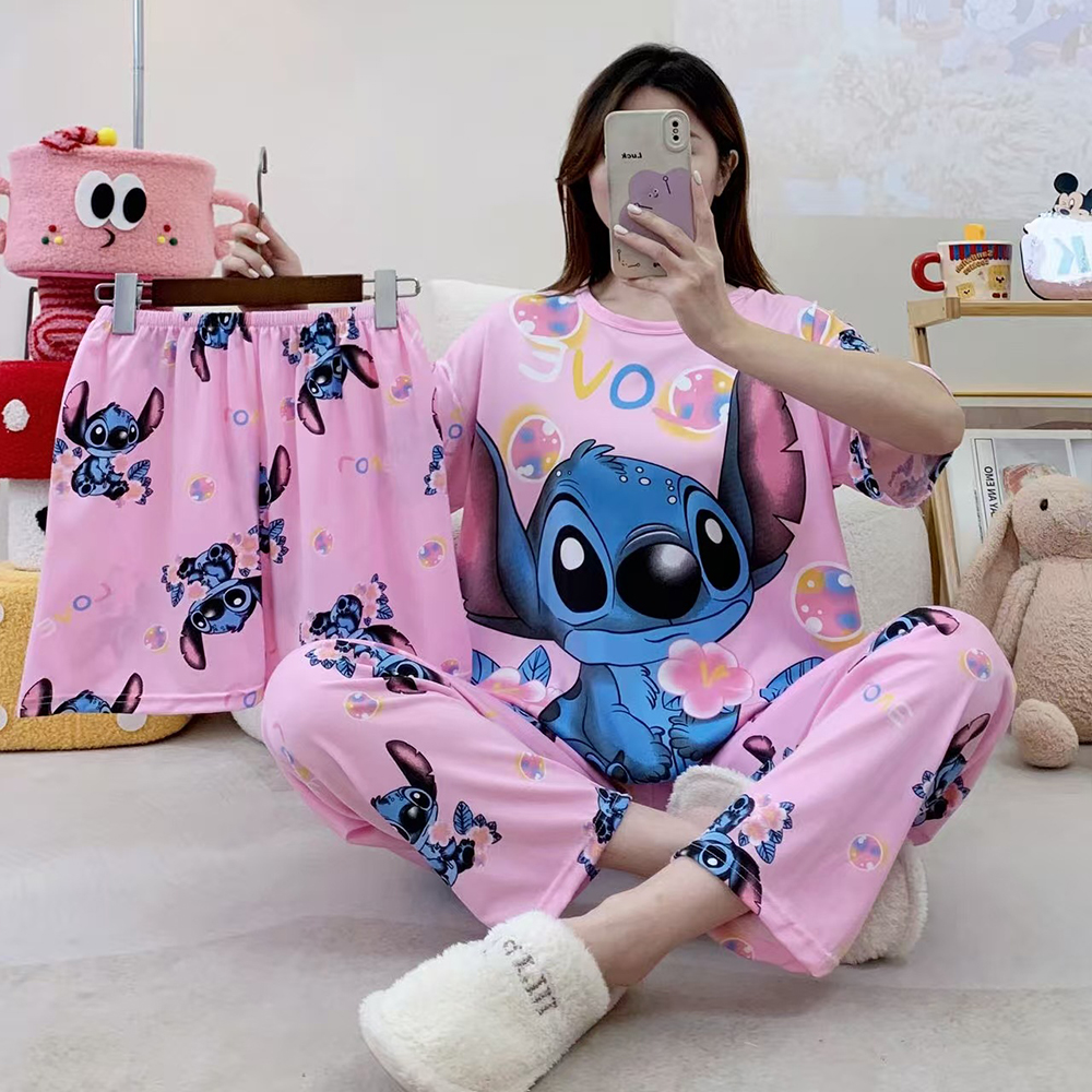 Women's New Three Piece Pajama - Women'S Fashion Trousers บทวิจารณ์และราคา