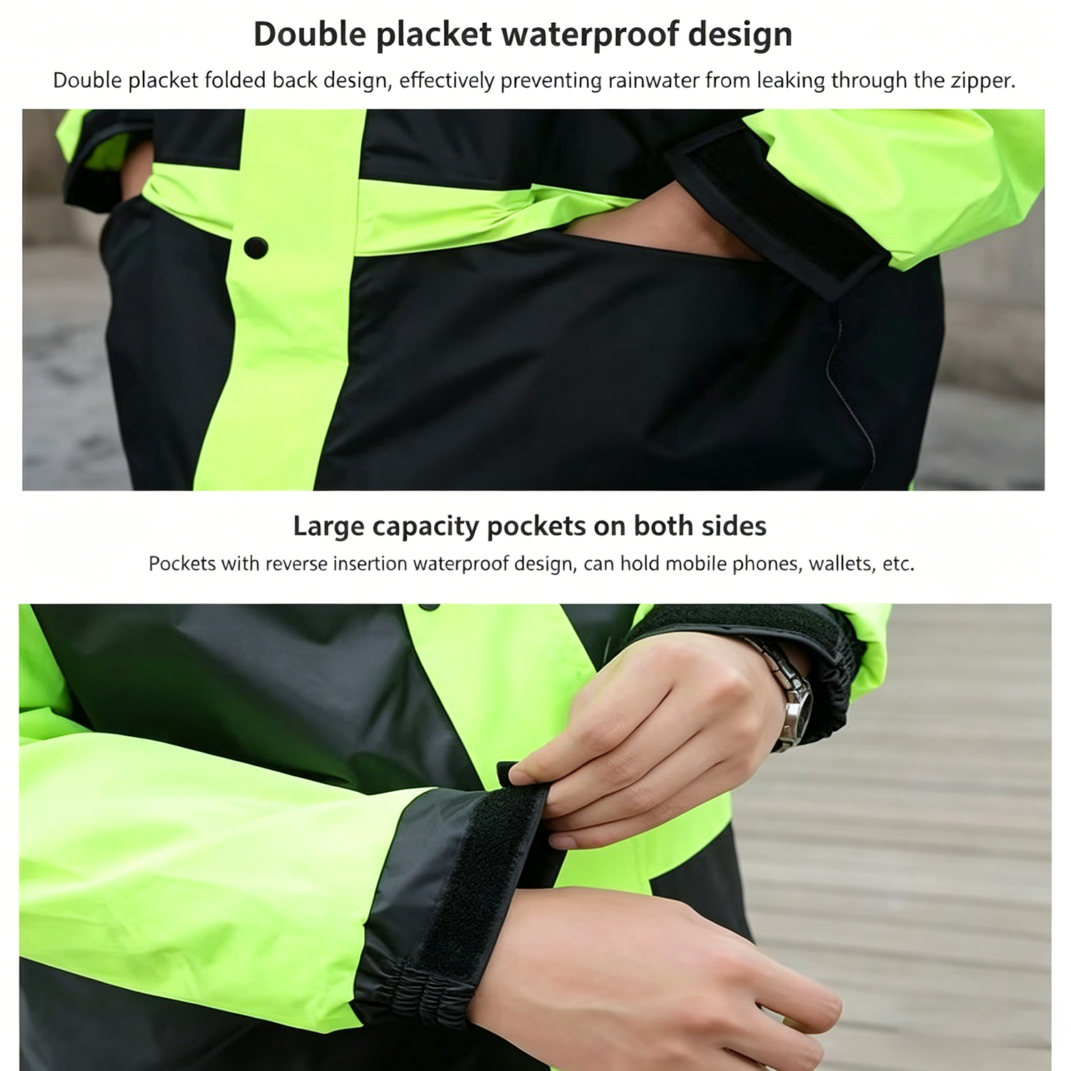Motorcycle Raincoat Suits Men  - Women'S Fashion Rain Jacket บทวิจารณ์และราคา