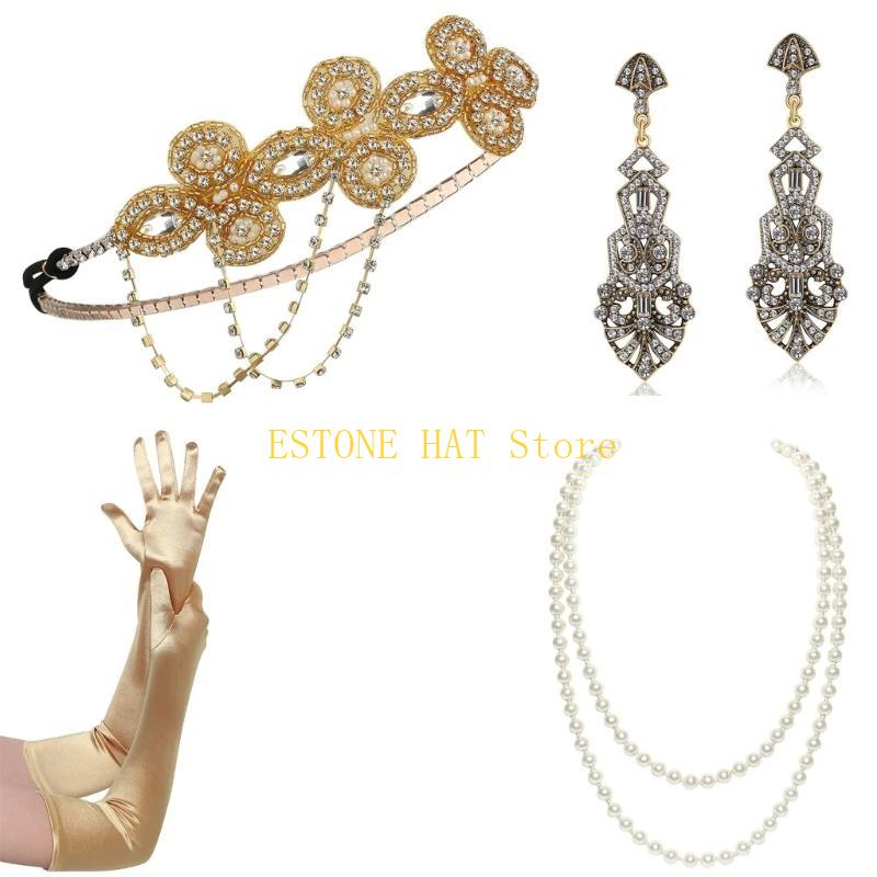 49MF Vintage Flapper Costume S - Women Fashion Gloves บทวิจารณ์และราคา