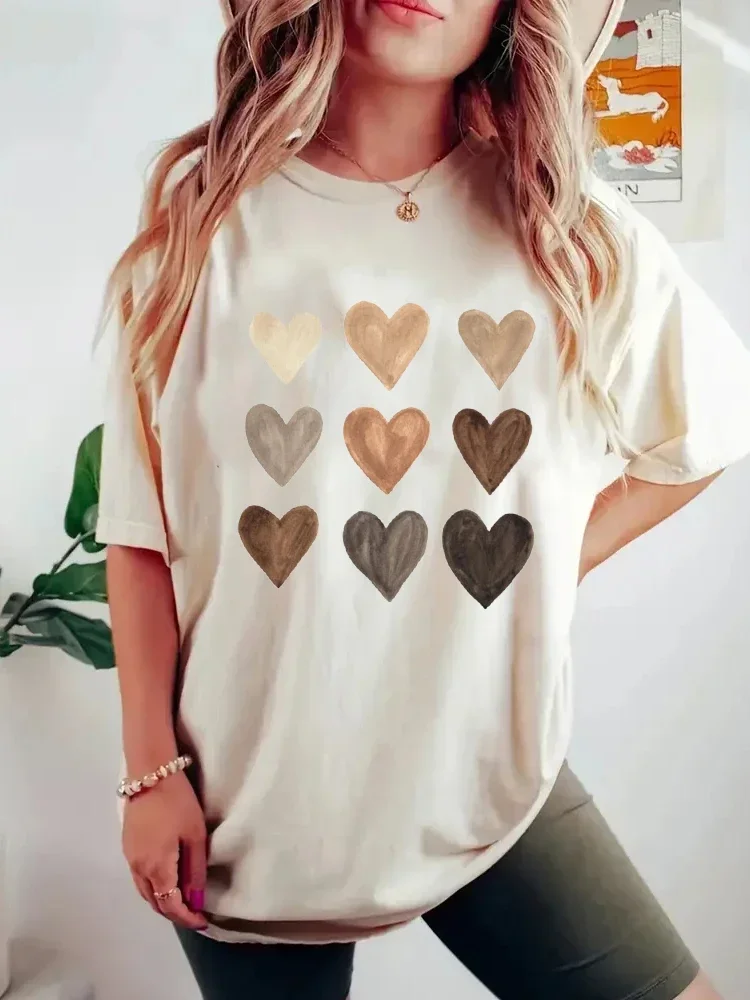 Plus Size Women Tee Heart Grap - Women'S Fashion Graphic Tees บทวิจารณ์และราคา