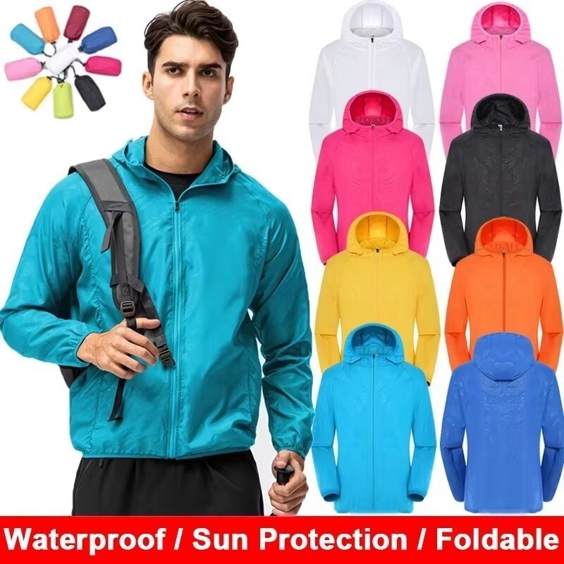 Men Women Waterproof Jacket Wi - Women'S Fashion Rain Jacket บทวิจารณ์และราคา