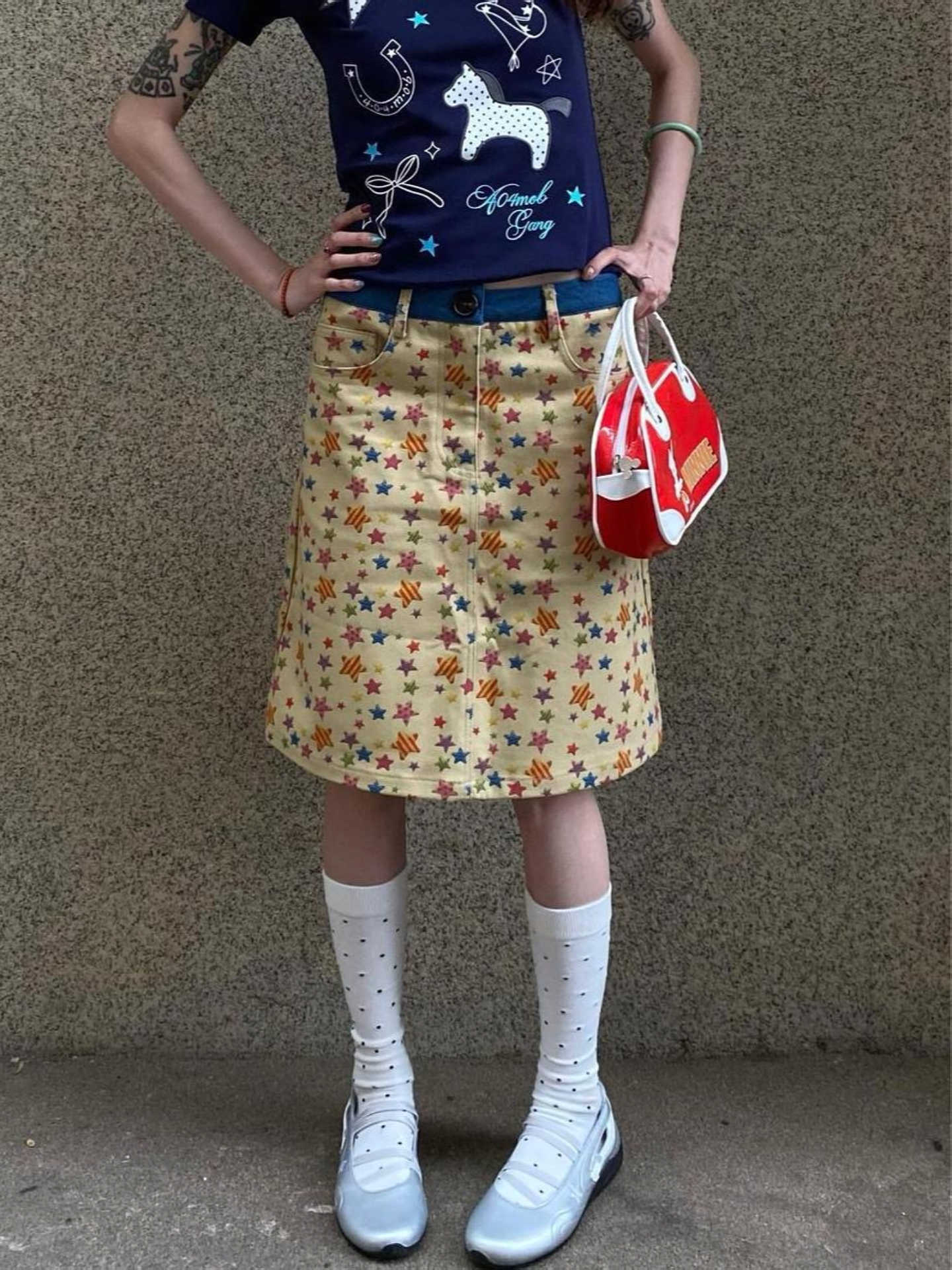 Summer Women Midi Skirts Denim - A-Line Skirt Midi บทวิจารณ์และราคา