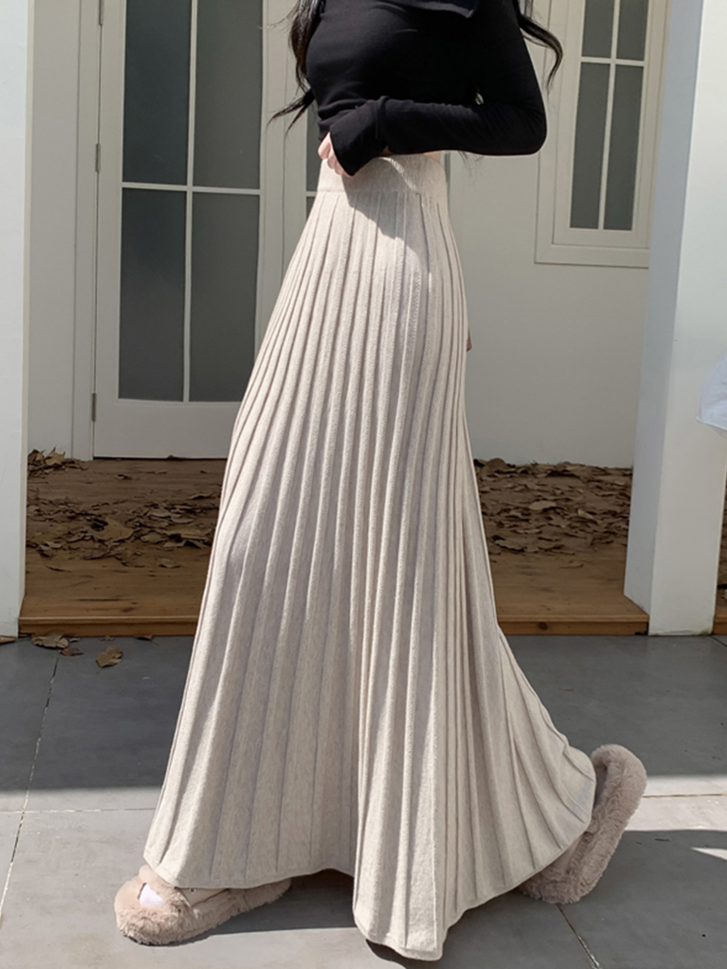 Emily Clud Recommended Knitted - A-Line Skirt Midi บทวิจารณ์และราคา
