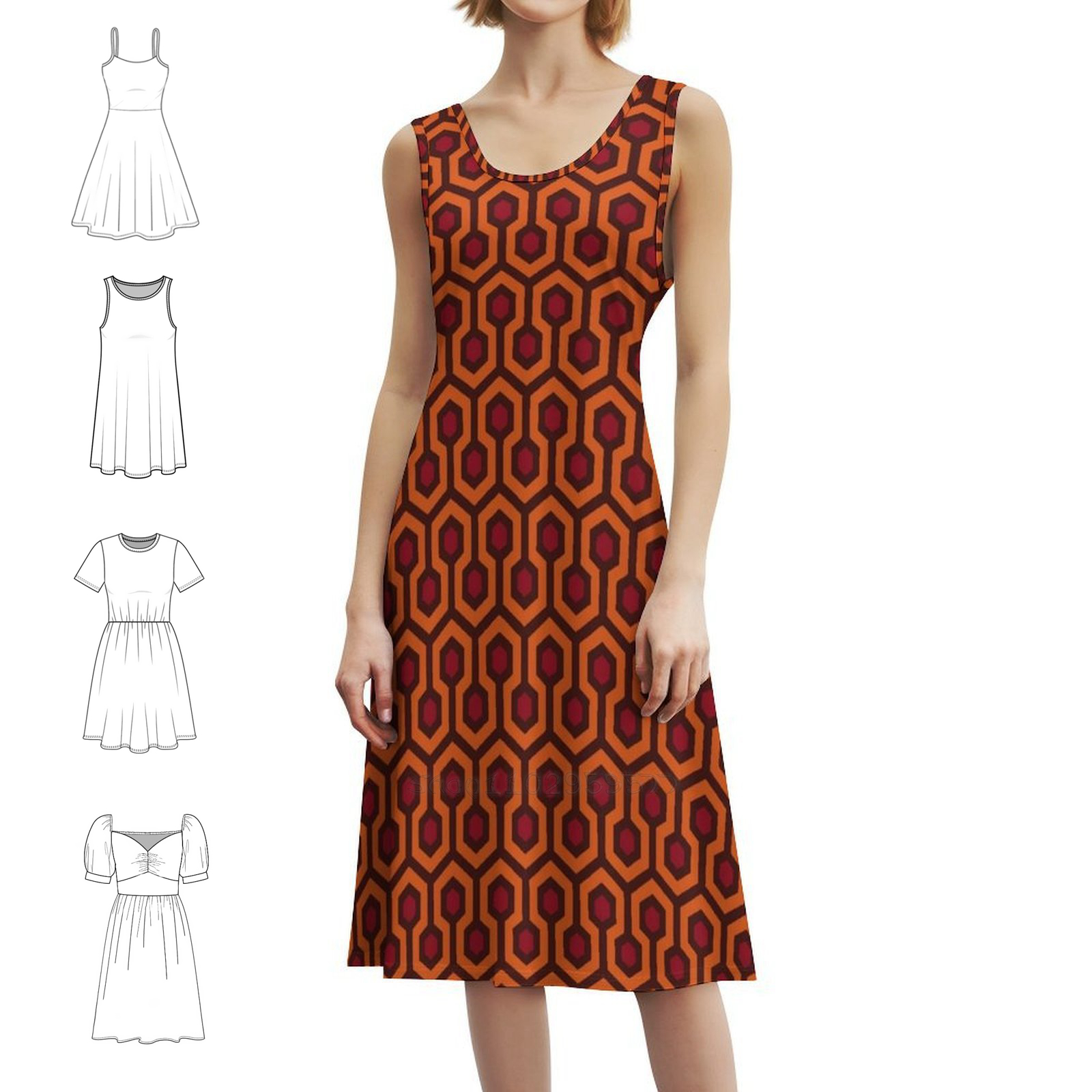 Overlook Pattern Boho Chic Dre - Women Fashion Gown บทวิจารณ์และราคา