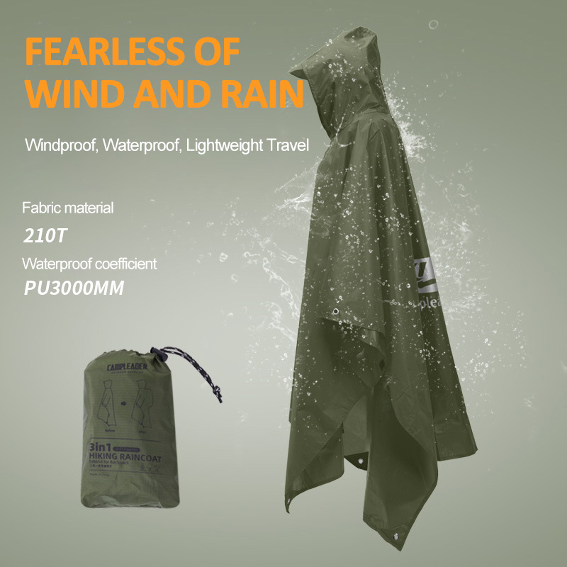 3 In 1 Outdoor Raincoat Hooded - Women'S Fashion Rain Jacket บทวิจารณ์และราคา