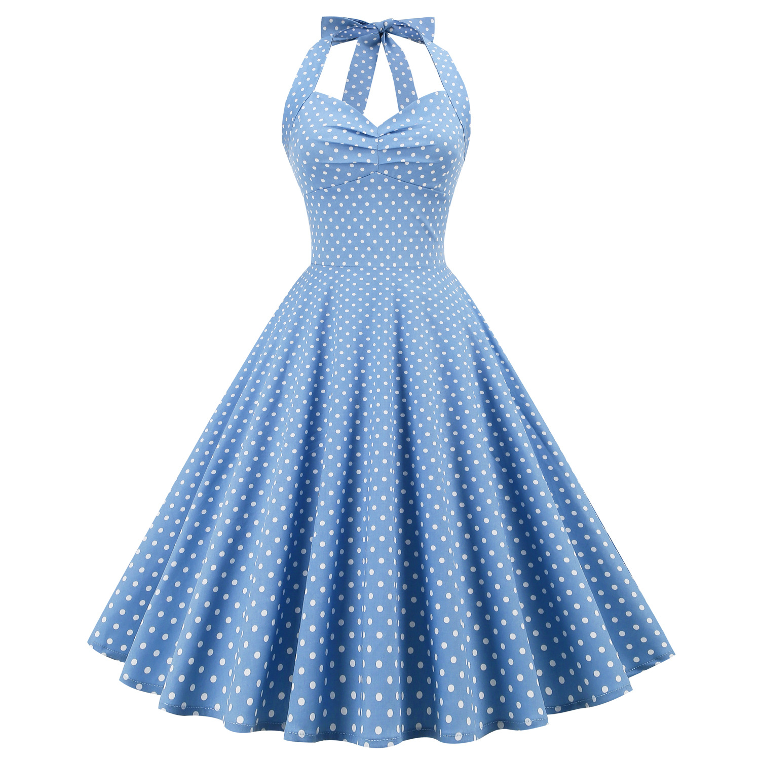 Polka Dot Hepburn Style 50s 60 - Women'S Fashion Of The 60S บทวิจารณ์และราคา