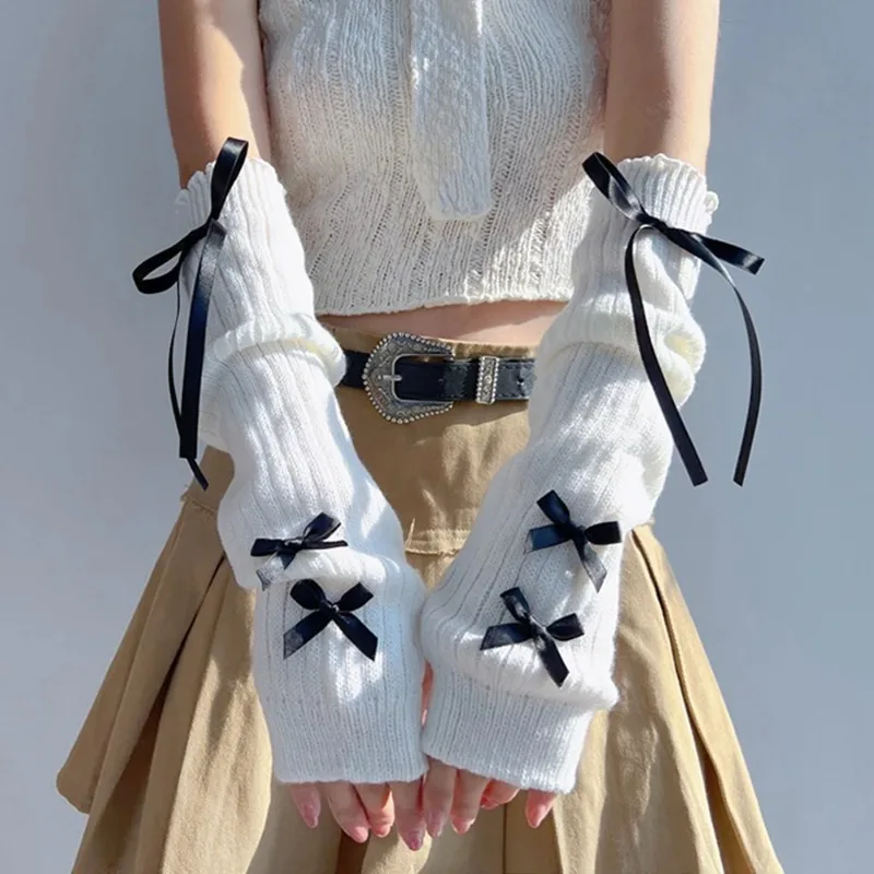Female Y2K Fashion Arm Warmers - Women Fashion Gloves บทวิจารณ์และราคา