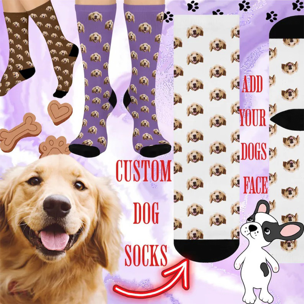Customize face socks fashion h - Women Fashion Logo บทวิจารณ์และราคา