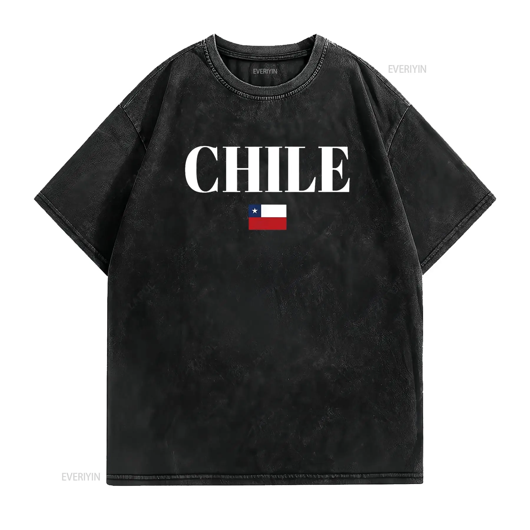 CHILE Flag Women T Shirt vinta - Women'S Fashion Graphic Tees บทวิจารณ์และราคา