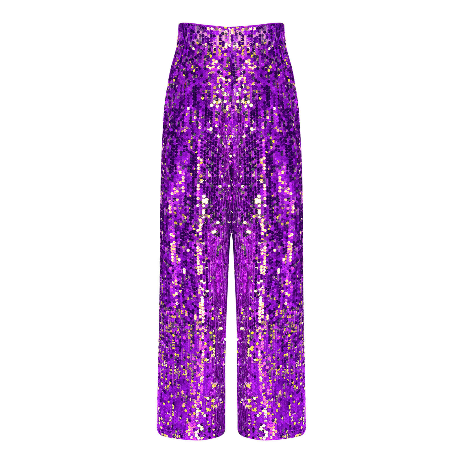 Girls Streetwear Sequins Jazz  - Women'S Fashion Trousers บทวิจารณ์และราคา