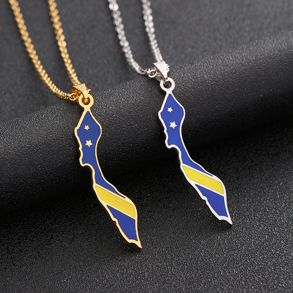 Curacao Map Flag Pendant Neckl - Women'S Fashion Guide บทวิจารณ์และราคา