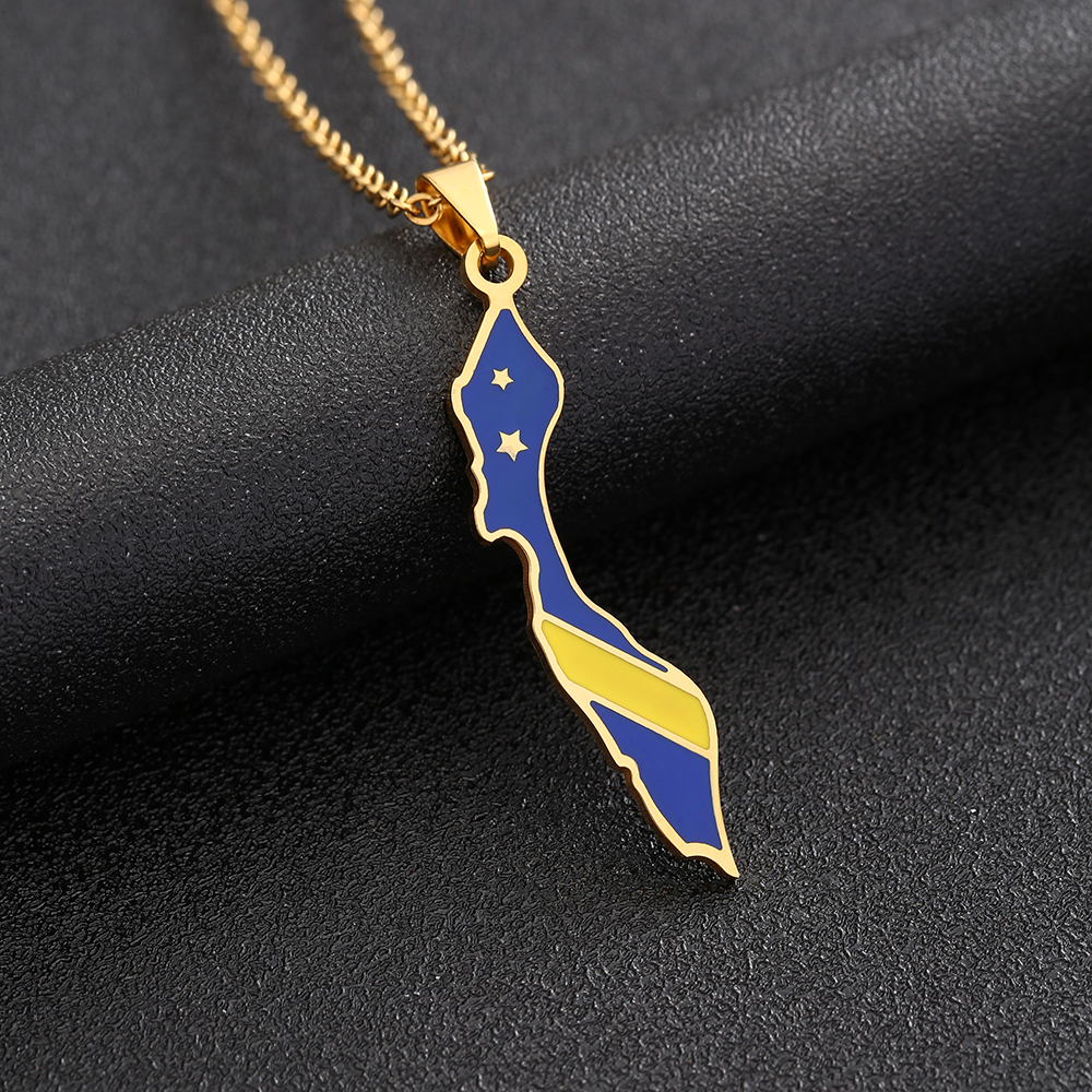 Curacao Map Flag Pendant Neckl - Women'S Fashion Guide บทวิจารณ์และราคา