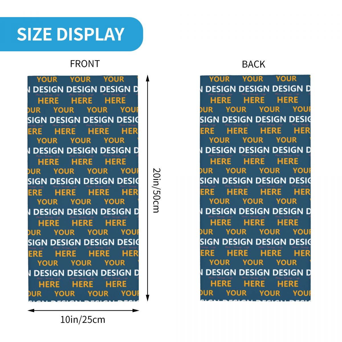 Custom Your Design Here Bandan - Women Fashion Logo บทวิจารณ์และราคา