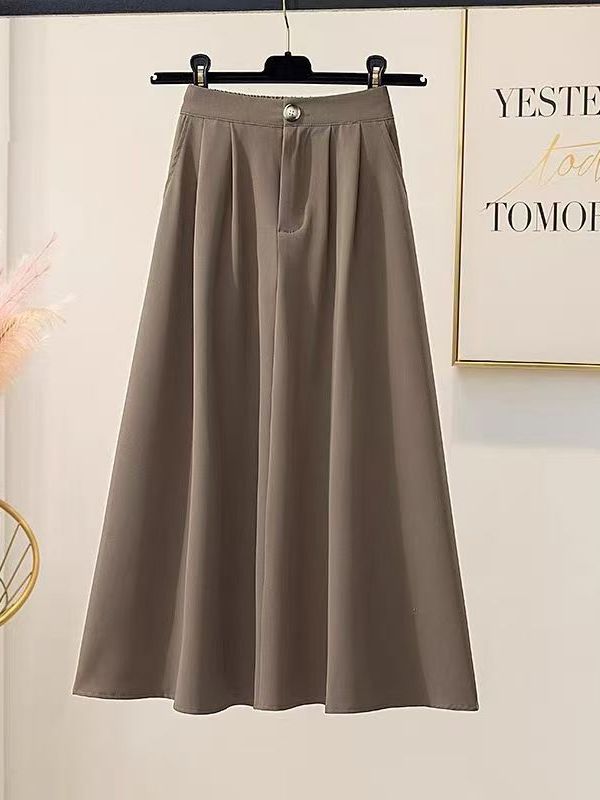plus Size Women's A-Line Skirt - A-Line Skirt Midi บทวิจารณ์และราคา