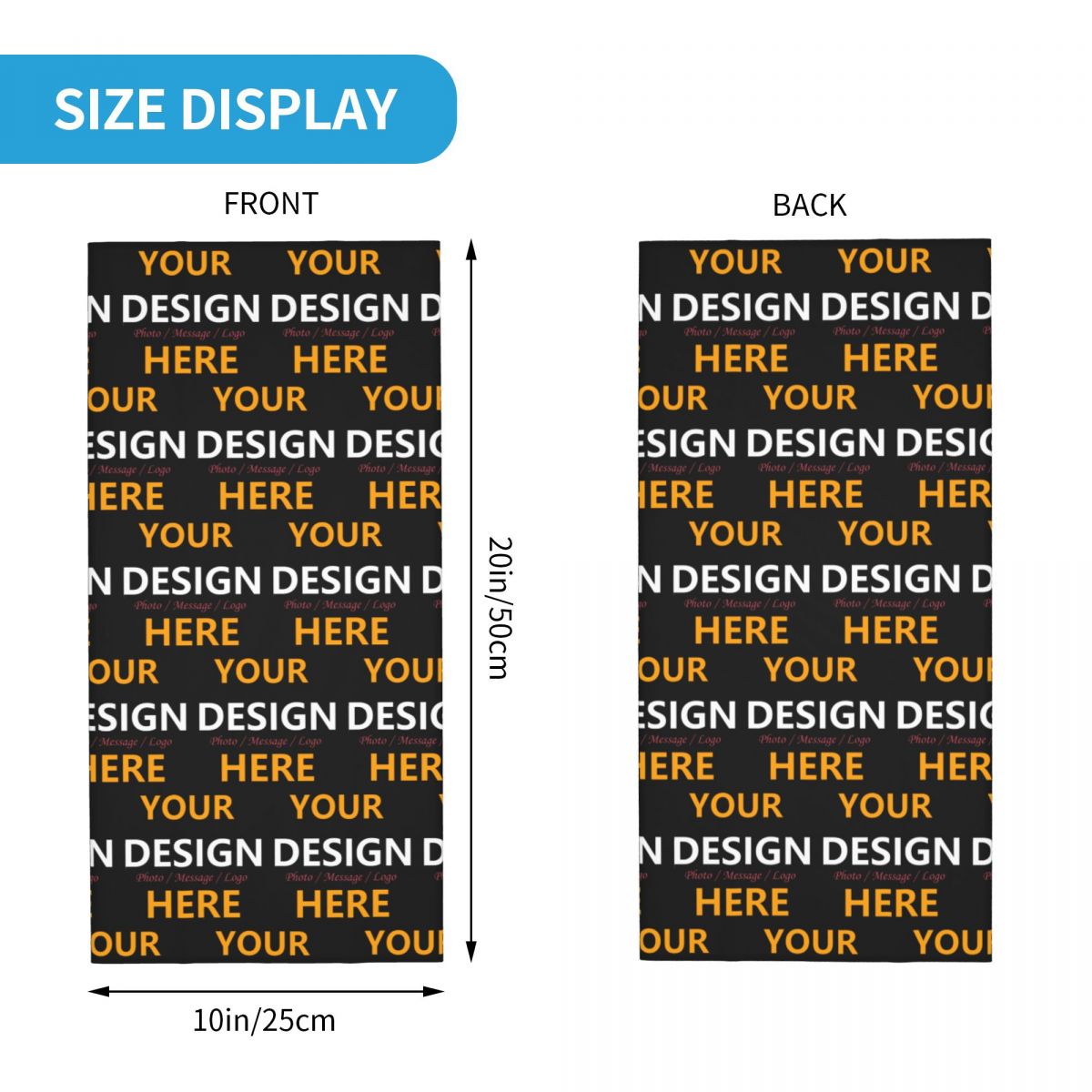 Custom Your Design Here Bandan - Women Fashion Logo บทวิจารณ์และราคา