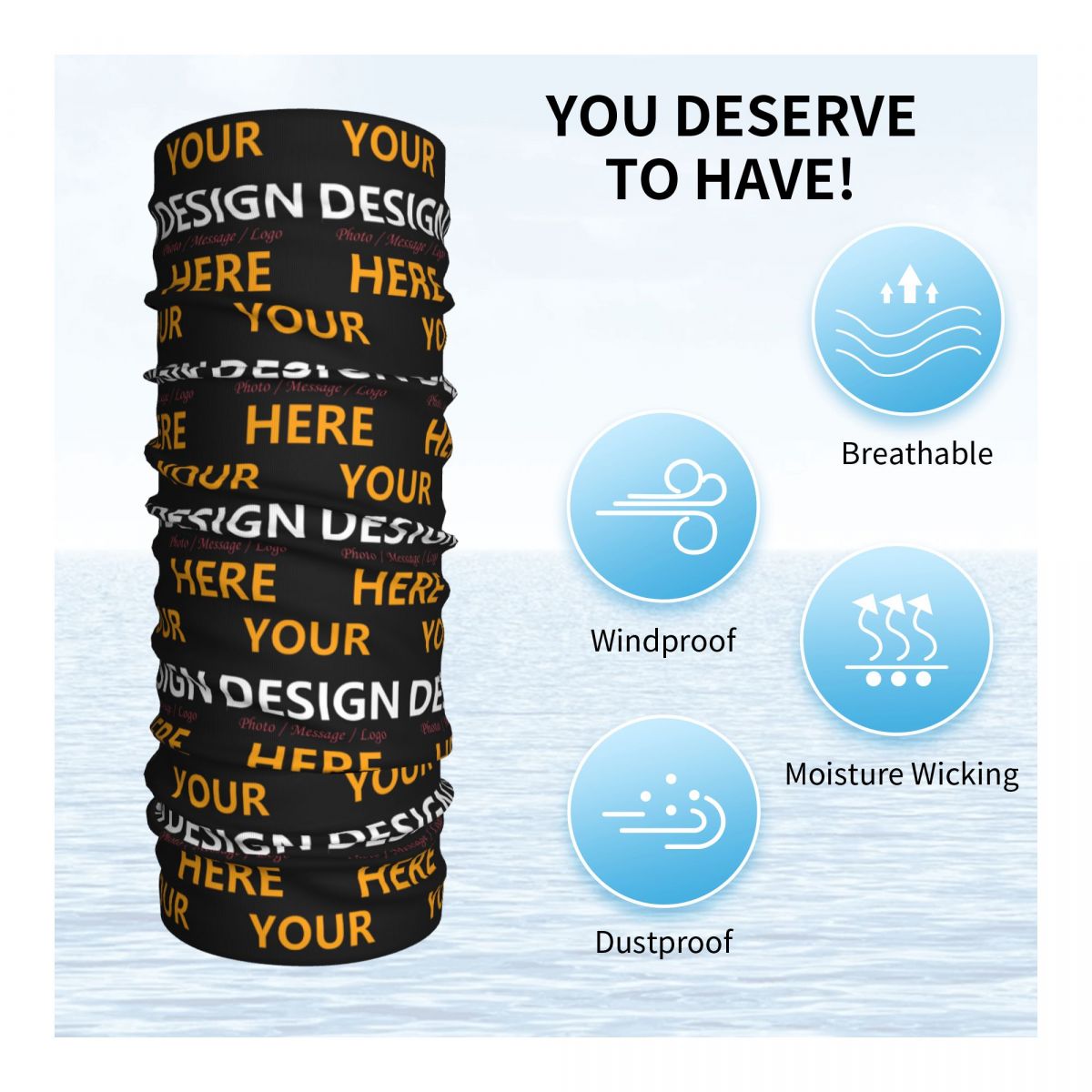 Custom Your Design Here Bandan - Women Fashion Logo บทวิจารณ์และราคา