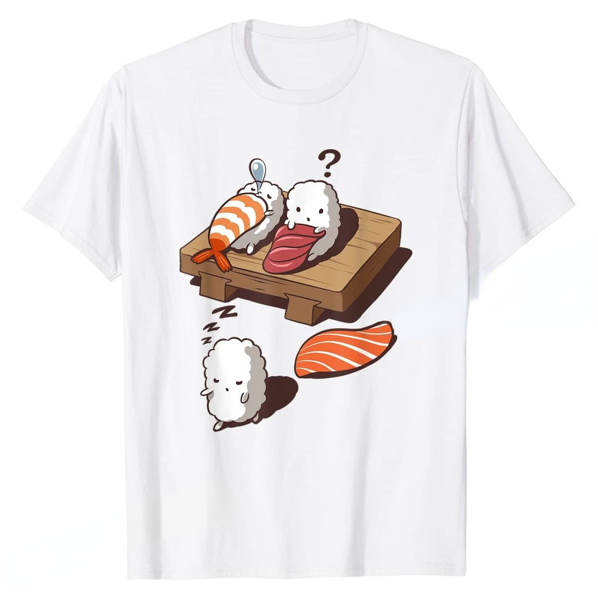 Funny Japanese Nigiri Sushi Sl - Women'S Fashion Graphic Tees บทวิจารณ์และราคา