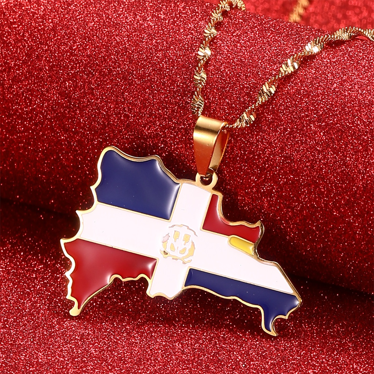 Dominican Republic Map Pendant - Women'S Fashion Guide บทวิจารณ์และราคา