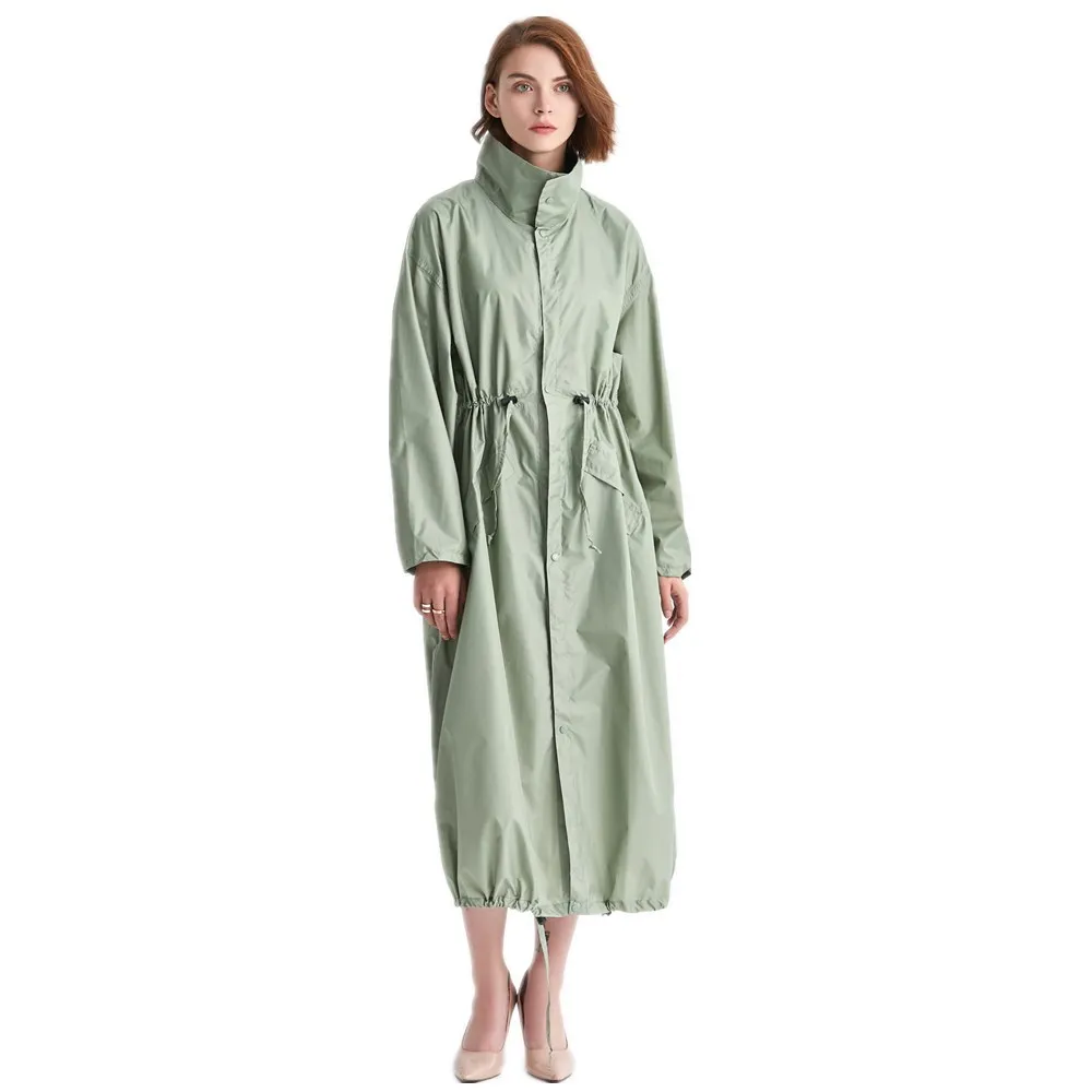 Long Raincoat Women Waterproof - Women'S Fashion Rain Jacket บทวิจารณ์และราคา