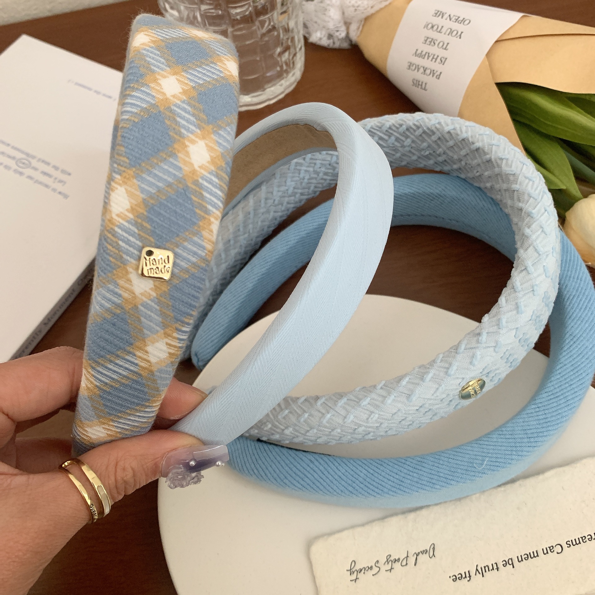 Gold Label Blue Wide Brimmed H - Women'S Fashion Labels บทวิจารณ์และราคา