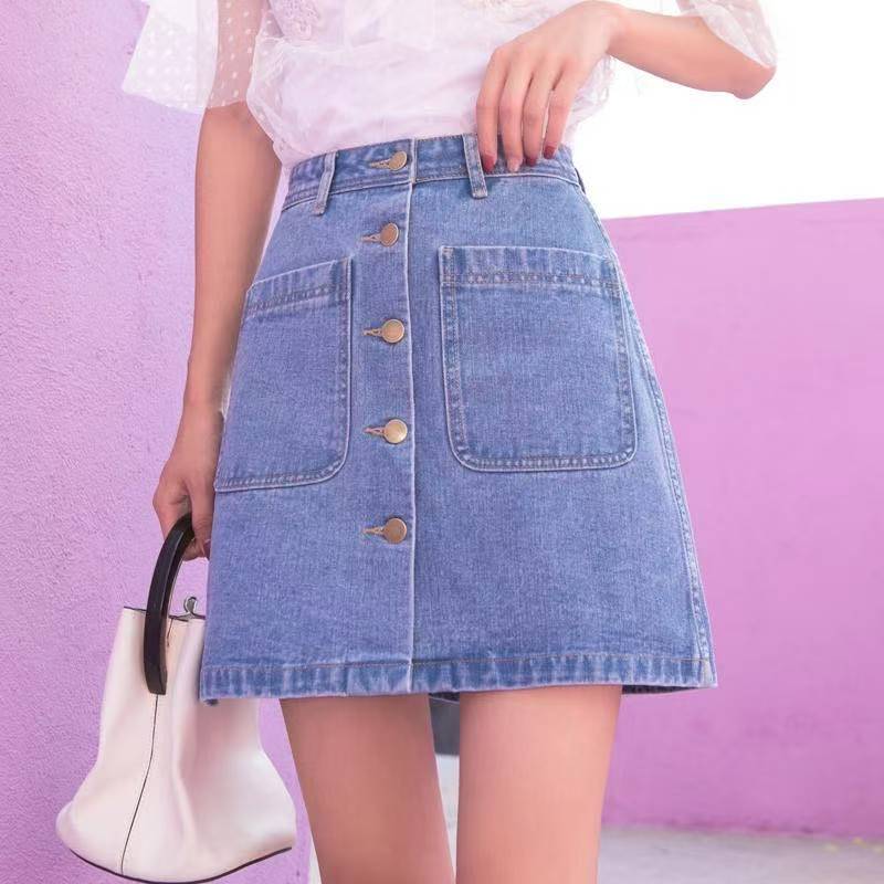 Cowboy midi skirt for women su - A-Line Skirt Midi บทวิจารณ์และราคา