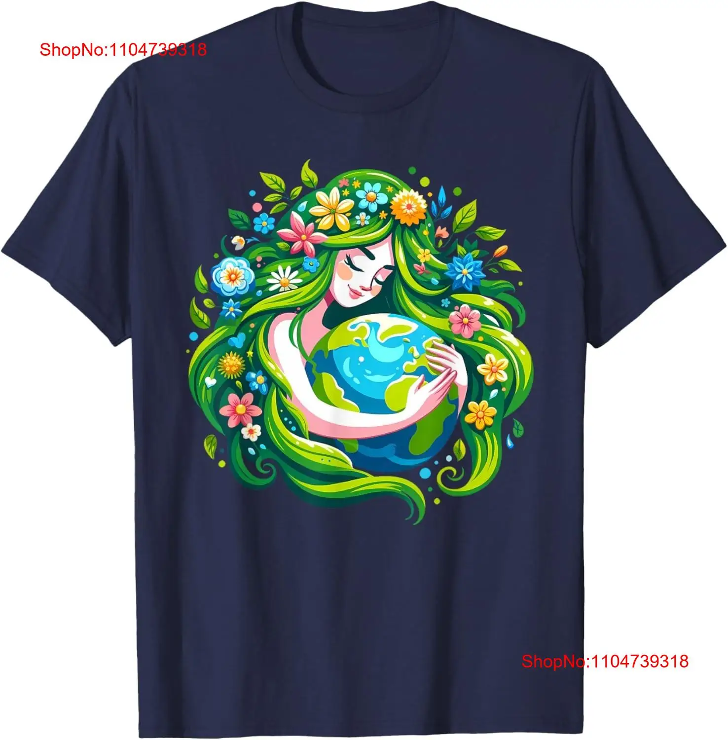 Green Goddess Earth Day Save O - Women'S Fashion Graphic Tees บทวิจารณ์และราคา