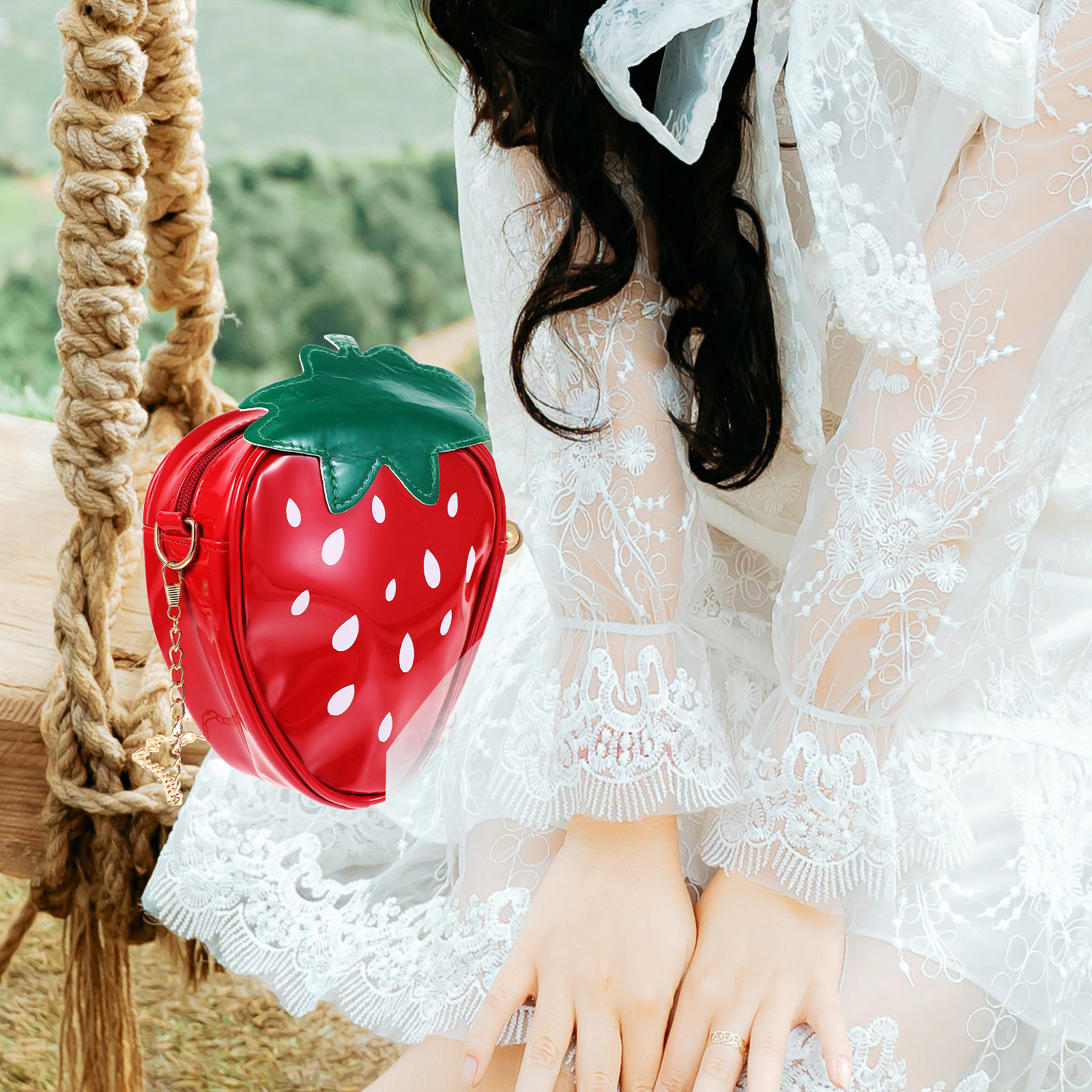 Trendy Fruit Shape Cross Body  - Women'S Fashion Gifts บทวิจารณ์และราคา