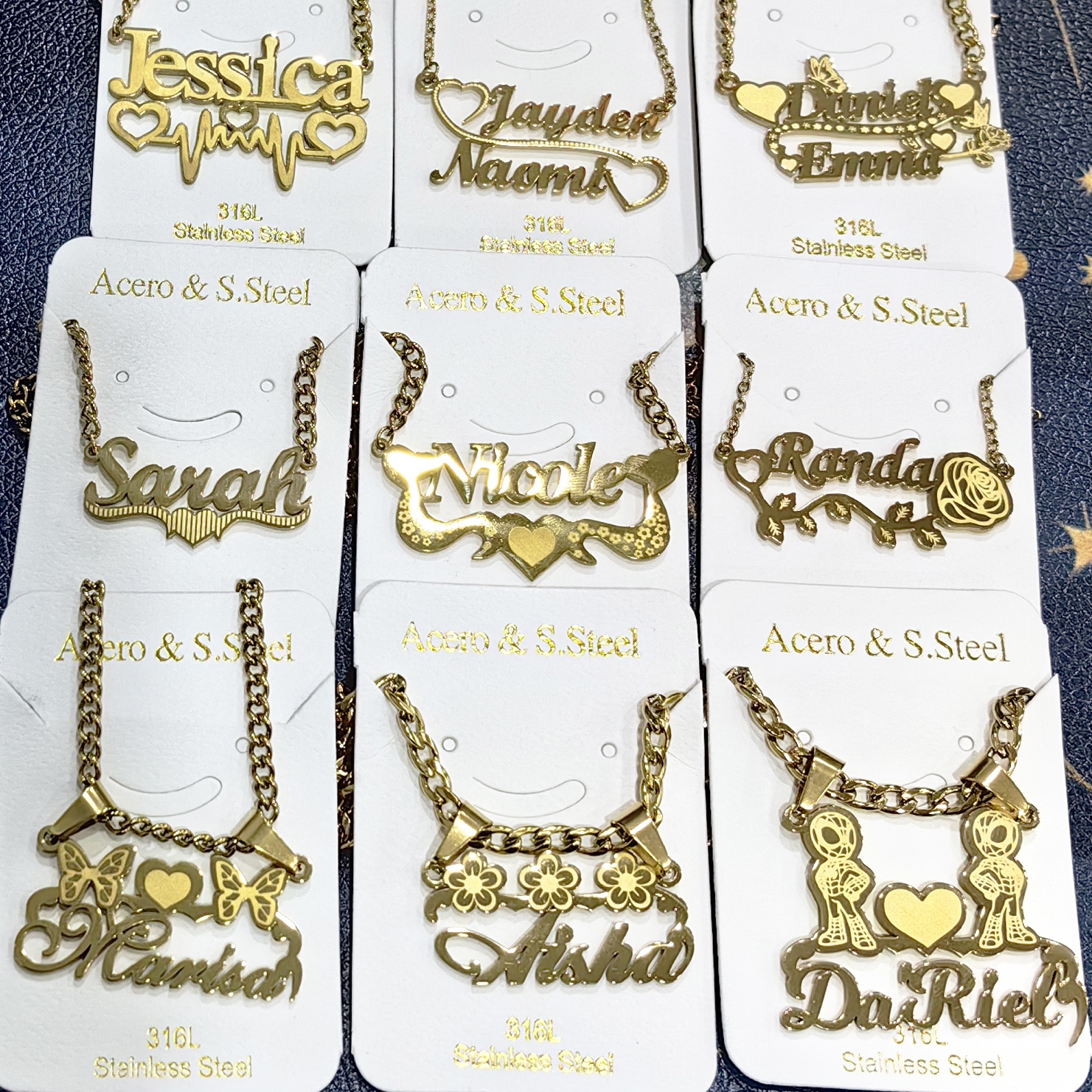 Sifisrri Custom Name Necklace  - Women'S Fashion Labels บทวิจารณ์และราคา