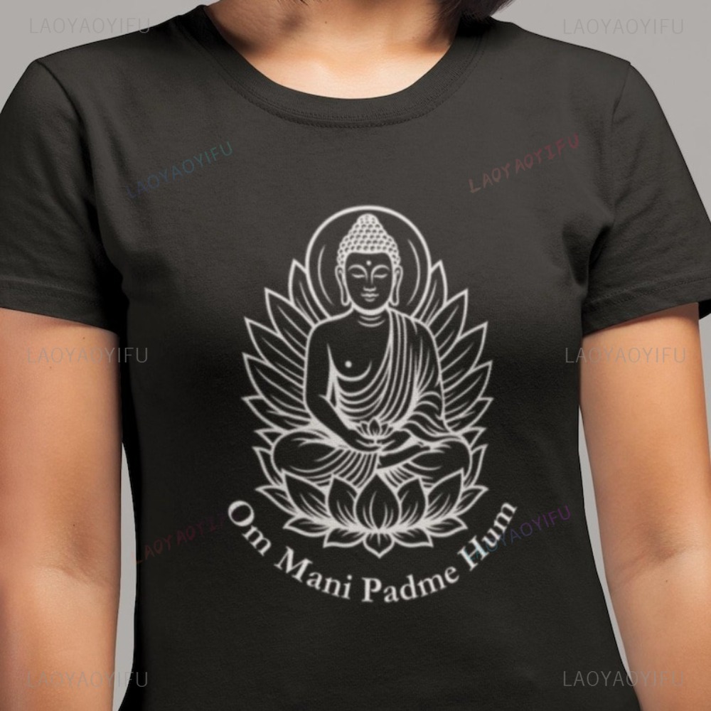 Buddha Lotus Meditation Graphi - Women'S Fashion Graphic Tees บทวิจารณ์และราคา