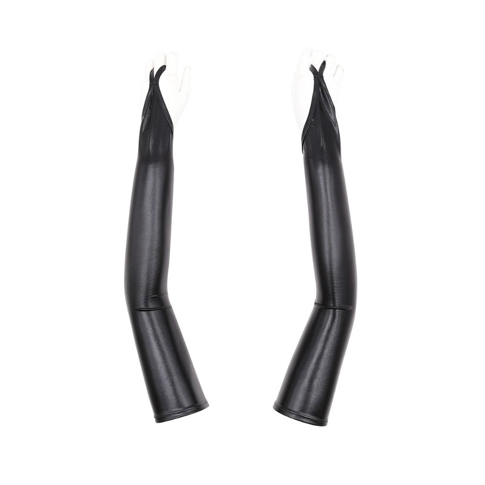 Fingerless Design Women Latex  - Women Fashion Gloves บทวิจารณ์และราคา