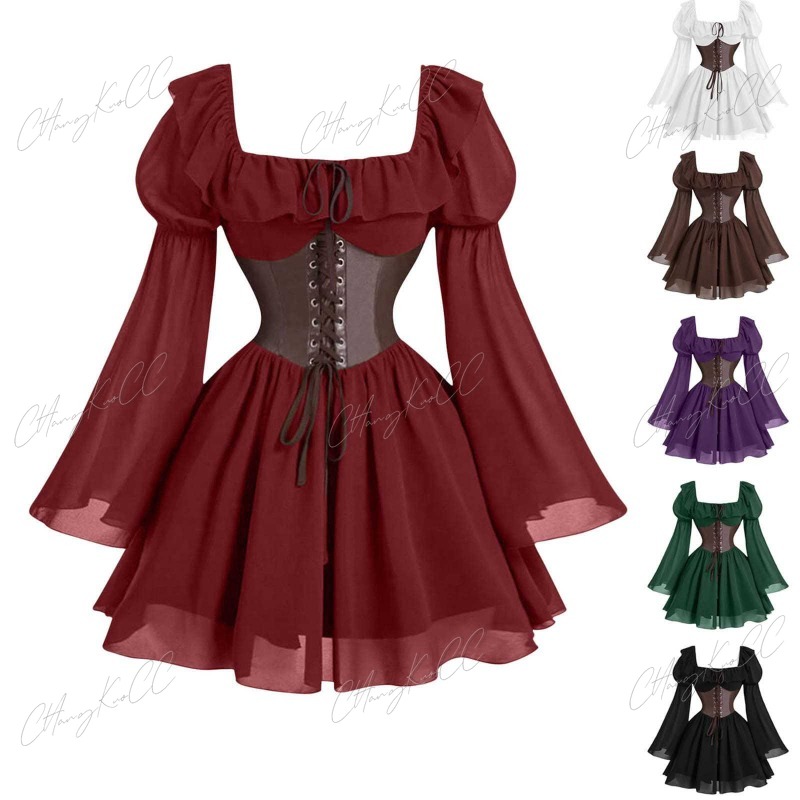 Renaissance Period Medieval Ne - Women'S Fashion Renaissance Period บทวิจารณ์และราคา