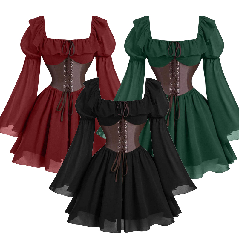 New Medieval Renaissance Perio - Women'S Fashion Renaissance Period บทวิจารณ์และราคา