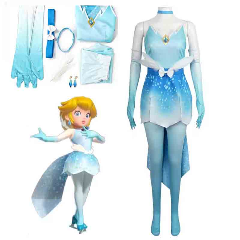 Princess Peach Toadstool Dress - Women Fashion Gloves บทวิจารณ์และราคา