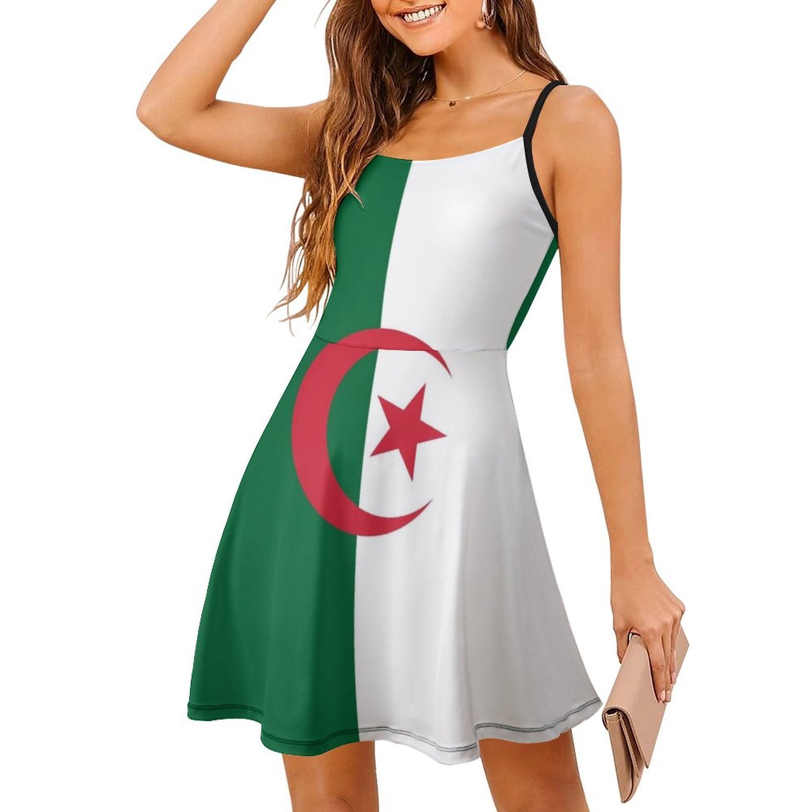 Algerian Flag Boho Chic Dress  - Women Fashion Gown บทวิจารณ์และราคา