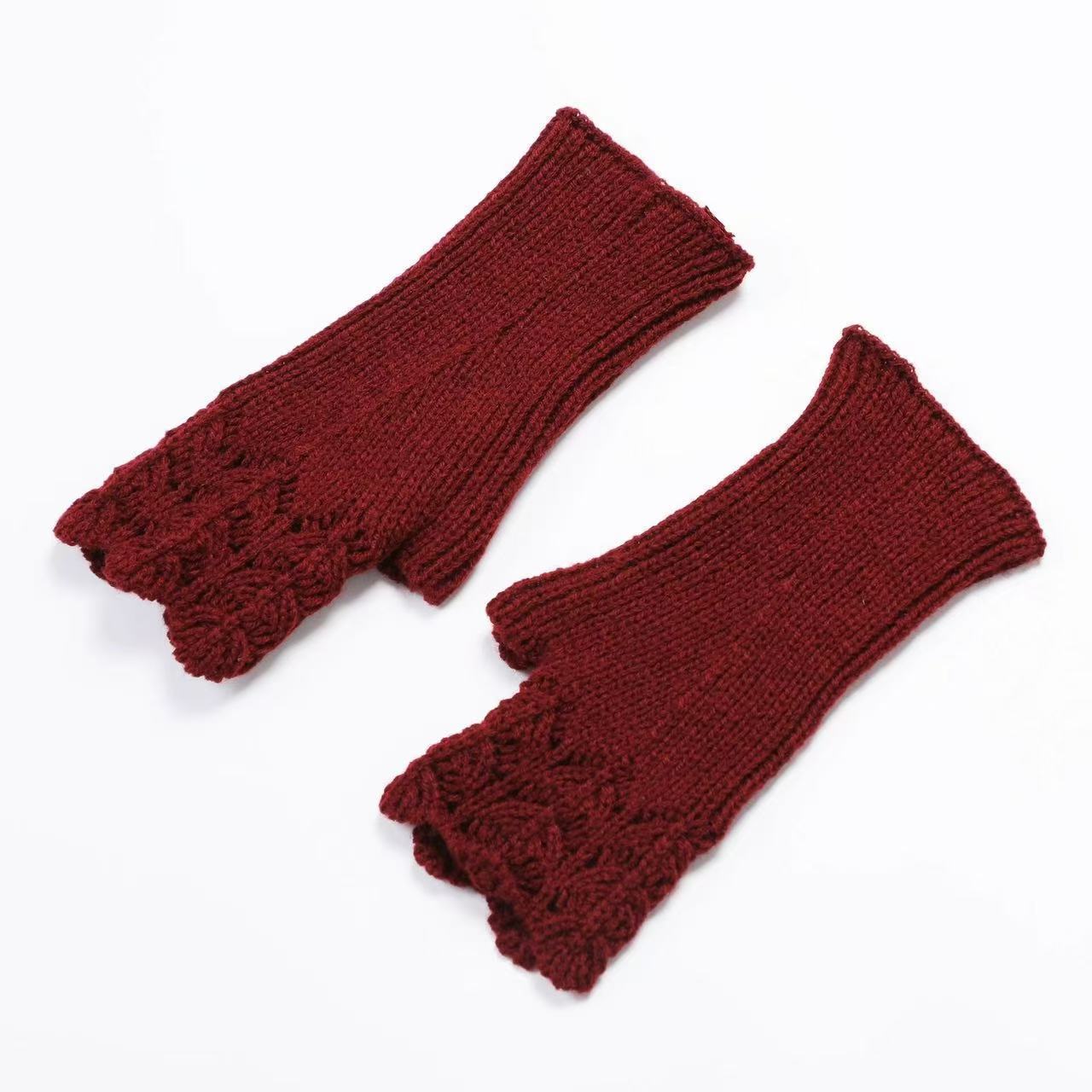 New Warm Half Finger Open Fing - Women Fashion Gloves บทวิจารณ์และราคา