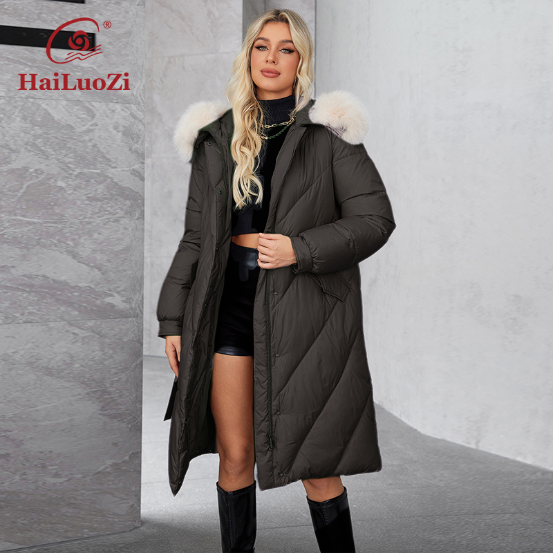 HaiLuoZi 2024 Women's Winter P - Women'S Fashion Parka บทวิจารณ์และราคา