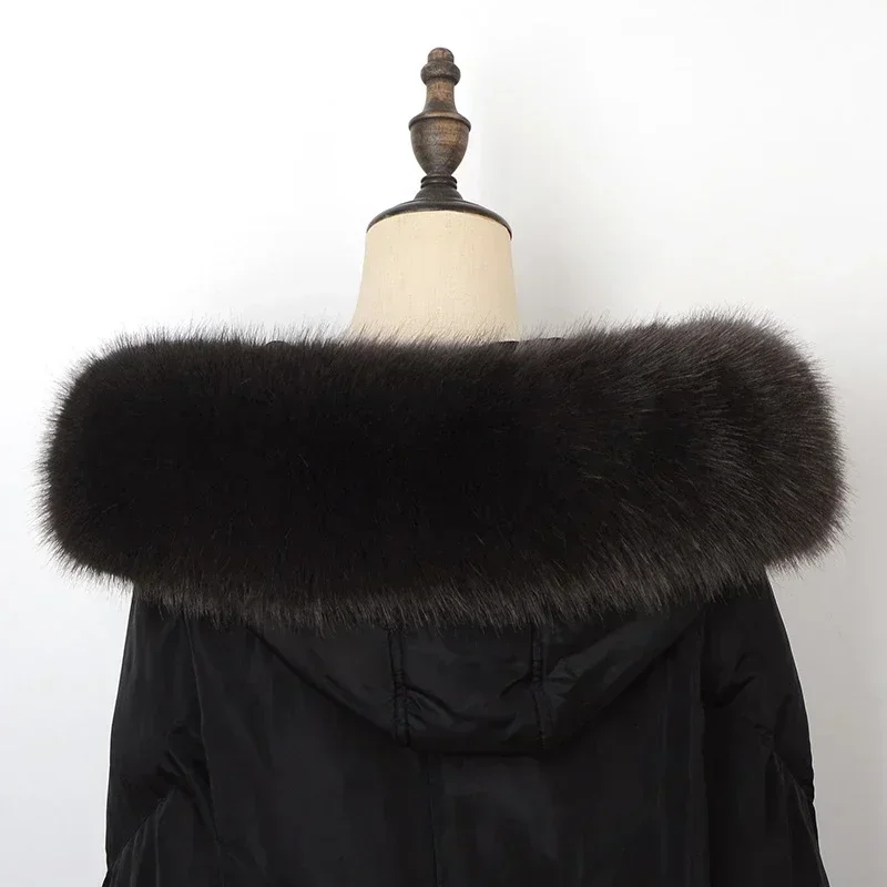 Women Faux Fox Fur Collar Shaw - Women'S Fashion Parka บทวิจารณ์และราคา